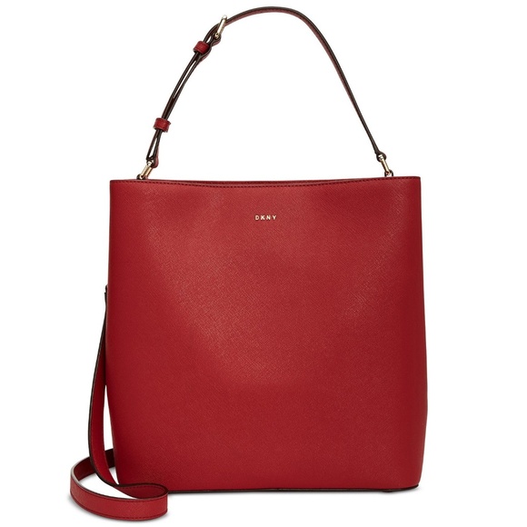 DKNY Handbags - NEW! DKNY Samara Small Bucket Crossbody Bag Safari